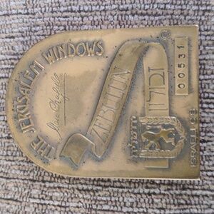 Marc Chagall The Jerusalem Windows Plaque, Bronze, Vintage, Zebulun Tribe